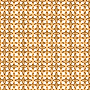 Golden or copper texture pattern of mesh. 3D rendering 스톡 일러스트