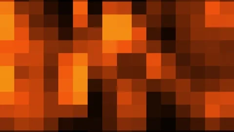 Golden orange gradient animated pixel Stock Footage 308539090