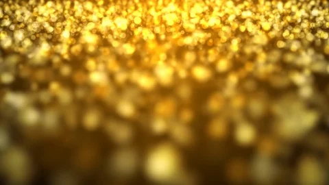 Golden orb particles Stock Footage 84553605