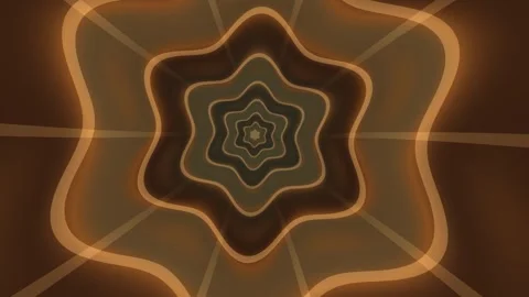Golden Organic Flower Pattern Seamless Loop Stock Footage 340558887