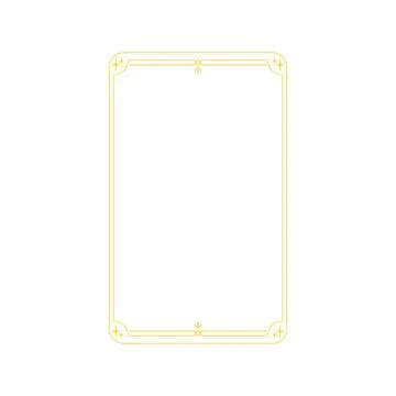 Golden ornate card frame vector template Stock Illustration