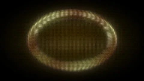 Golden Oval Frame With Rotating Animation Stock Footage 333261003