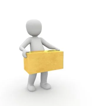 Golden packet 1 Stock Illustration