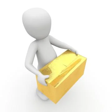 Golden packet 3 Stock Illustration