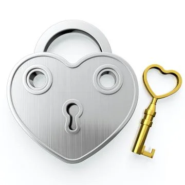 Golden padlock Stock Illustration