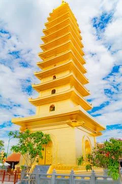 The Golden pagoda. Stock Photos