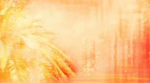 Golden Palms 1080  background Stock Footage 50609342