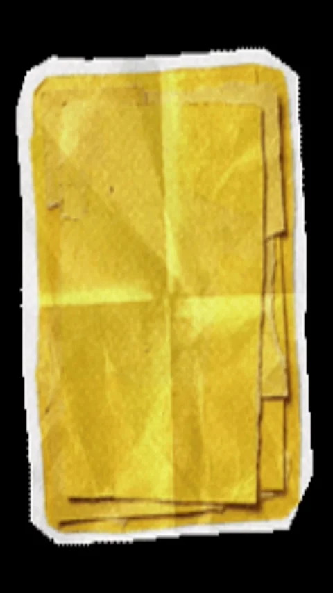 Golden paper stack folded and aged with texture, animated in studio. Stock Footage 345445914