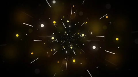Golden particle burst background, with dynamic light, streaks and bokeh, mo.. Stock Footage 337561564