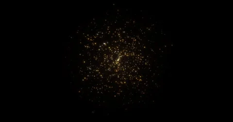 Golden particle explosion glitter glowing Video stock 342739978