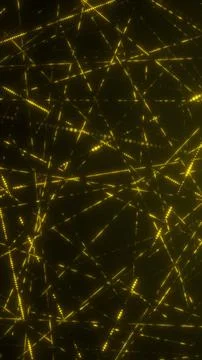 Golden particle grid line abstract technology network background イラスト素材