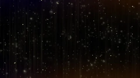 Golden Particle Rain Background Video stock 323317390
