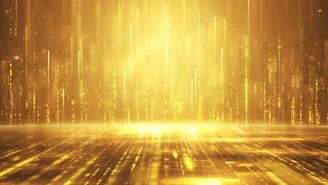 Golden Particle Rays Rising 動画素材 337828643