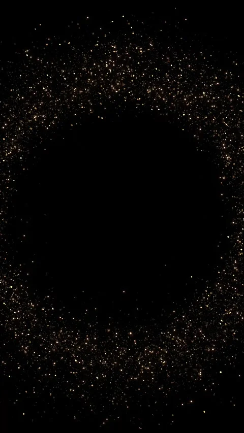 Golden Particle Sphere with Orbiting Light Trail Stock Footage 342629827