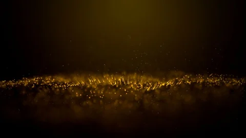 Golden Particle wave. Stock Footage 96759530