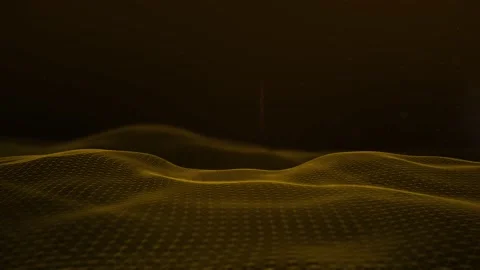 Golden Particle Waves Stock Footage 236237851