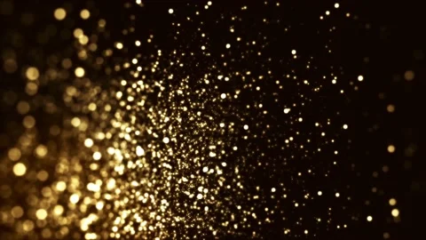 Golden Particles 02 Video stock 201221535