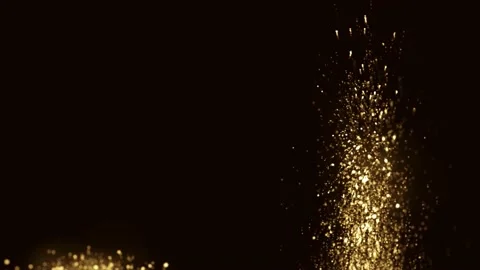 Golden Particles 03 Stock Footage 201221532