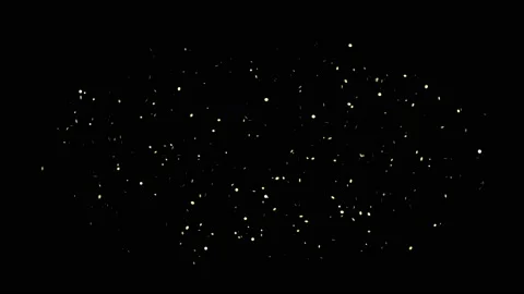 Golden particles 15 Stock Footage 225609575