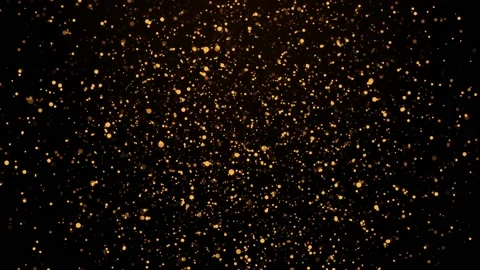 Golden Particles 2- Stock Footage 163896707