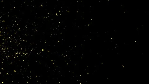 Golden particles abstract background. Stock Footage 246272984
