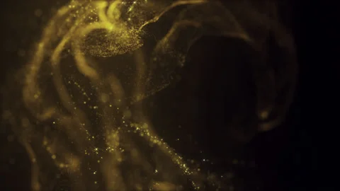 Golden Particles Abstract Background Stock-Footage 314241688