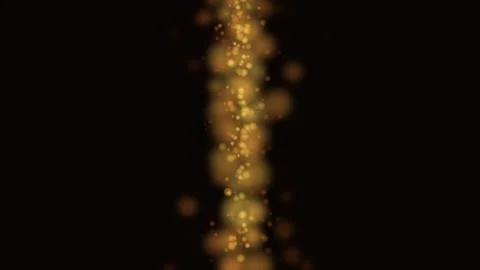 Golden Particles Ascending With Soft Glow During Magical Celebration Agains.. Stock Footage 342520168