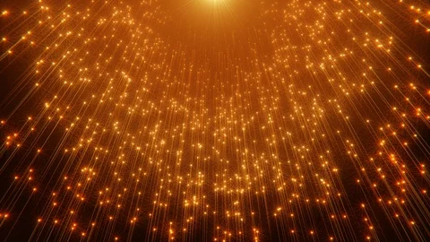 Golden Particles Background Stock Footage 95405606