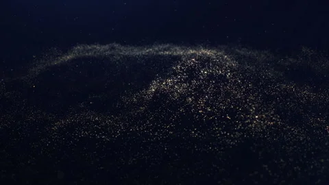Golden Particles Background Video stock 247572413