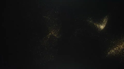 Golden Particles Background Video stock 247743242