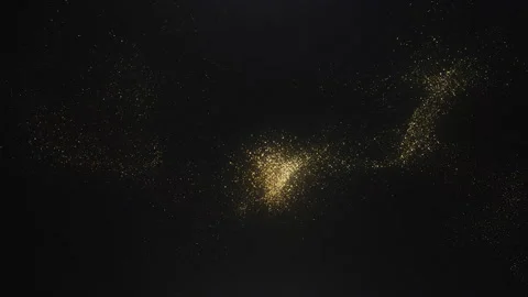 Golden Particles Background Video stock 247743867