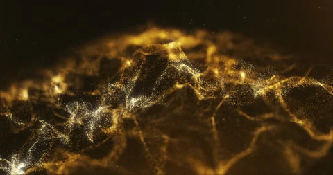 Golden Particles Background 库存影片 247847559