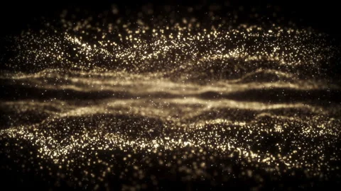 Golden Particles BG Stock Footage 247957006