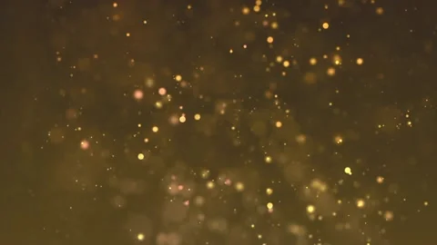 Golden Particles Blinking And Glowing Stock Footage 219402998