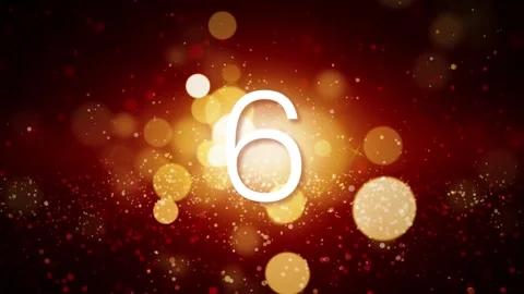 Golden particles blurred decorative background 10 sec countdown Stock Footage 241744684