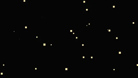 Golden particles drift slowly in dark cinematic space with subtle bokeh effec Video stock 341663468