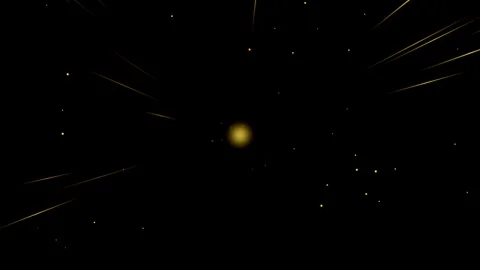 Golden Particles Exploding on Black Background 動画素材 343546410