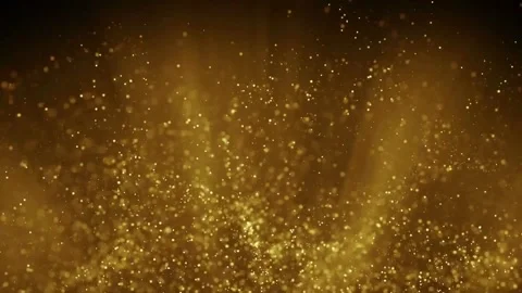 Golden particles exploding in dark background. Stock Footage 299977338