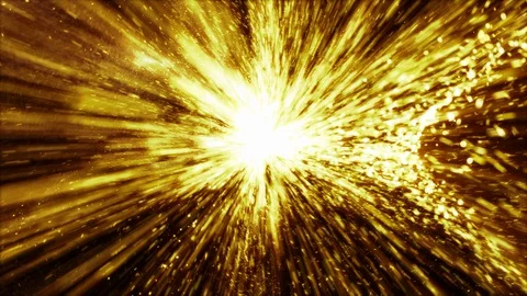Golden particles explosion abstract background Motion Blur. Stock Footage 129896783
