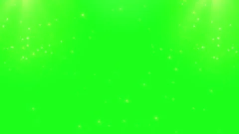 Golden particles falling on green screen background Video stock 337523896