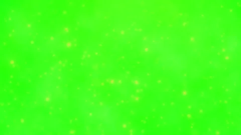 Golden particles falling on green screen background Видео 337924220