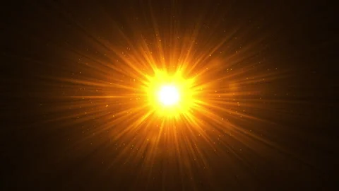 Golden particles flare abstract background with shining floating dust. Stock Footage 249159923