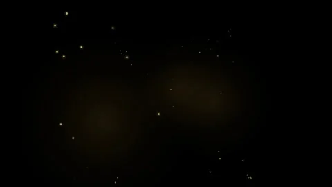 Golden Particles Floating Against A Dark Black Background For Overlay Stock Footage 339925838