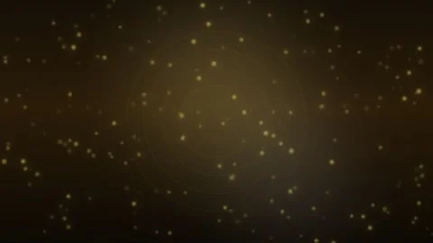 Golden particles floating around a central target icon Stock Footage 335942712