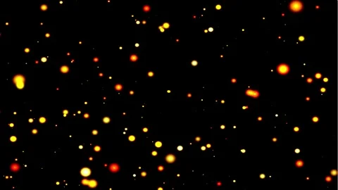 Golden particles floating in dark space with subtle camera drift for festiv.. Stock Footage 346532616