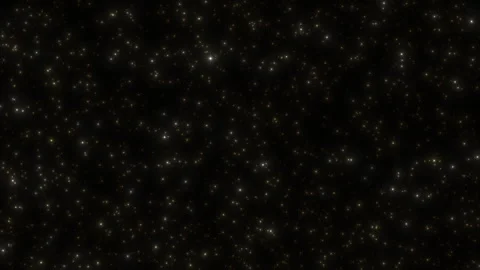 Golden Particles Floating Seamless Black Background Abstract 3d Animation Stock Footage 285070641