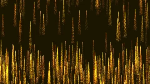 Golden Particles Stock Footage 86535847