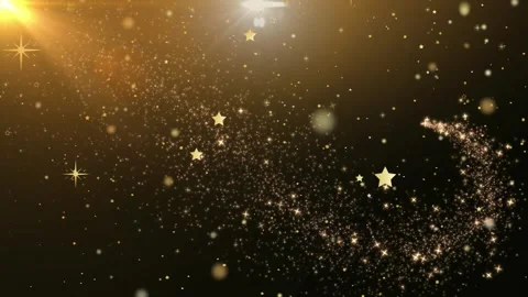 Golden particles Video stock 336591193