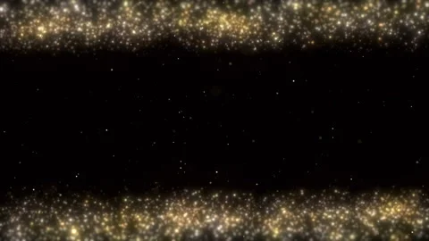 Golden Particles Frame Overlay Stock Footage 218283081