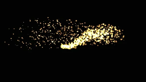 Golden particles glitter awards Stock Footage 217990852